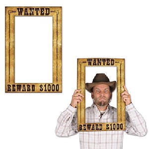 western-wanted-photo-frame